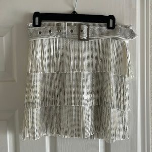 White Sequence and Frill Skort